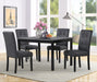 TABLE AND 4 X SIDE CHAIRS - D536-5