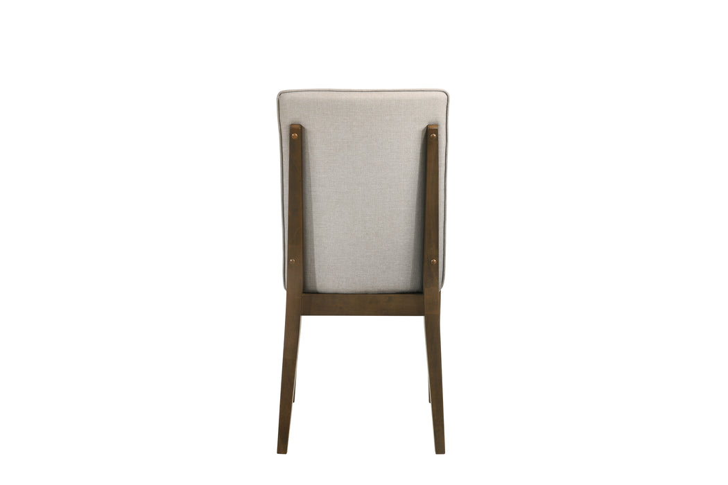 Maggie Dining Chair W/Natural Cushion-Walnut