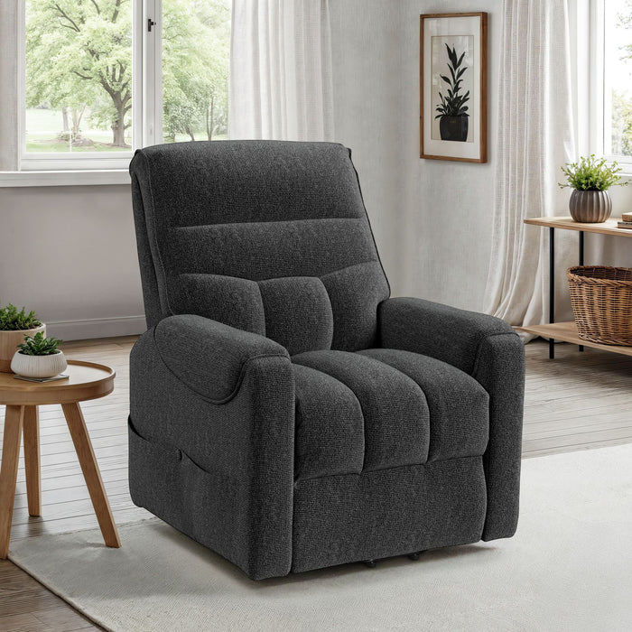 Desoto Power Lift Chair in Sahara Black