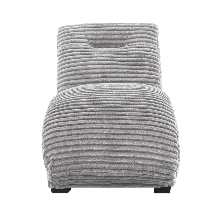 Dominick II Chaise in Masis Silver