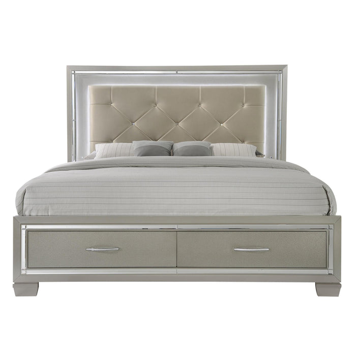 Platinum King Platform Storage Bed