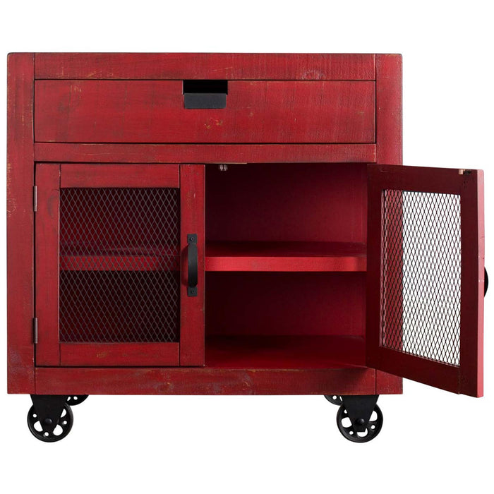 Industrial 2-Door Accent Chest