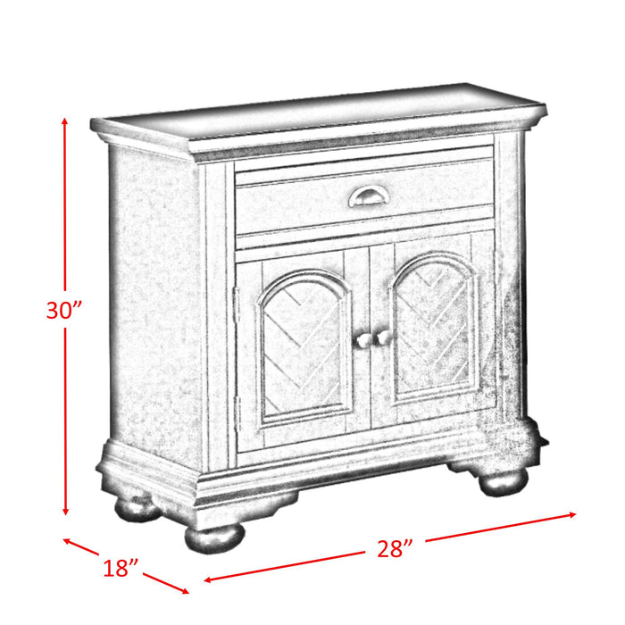 Brookpine White Nightstand