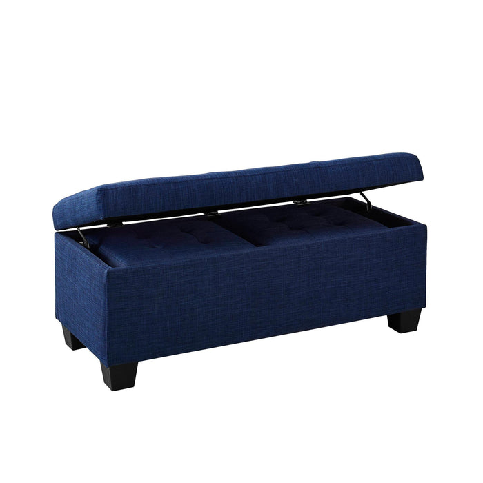 Ethan 3PK Storage Ottoman in Blue