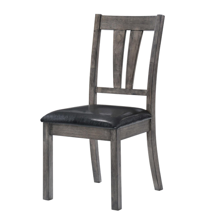 Nathan Fan Back Chair w. PU Seat of 2