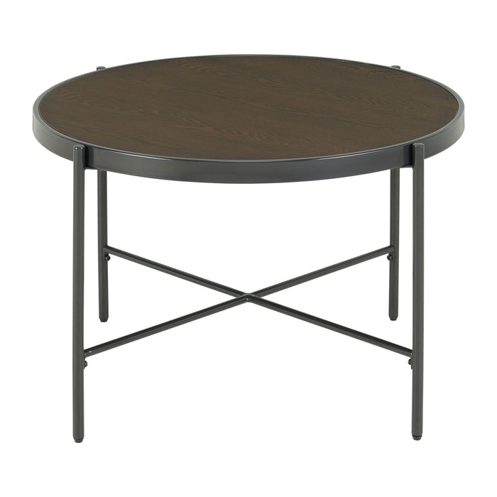 Vienna Round Coffee Table with Wooden Top