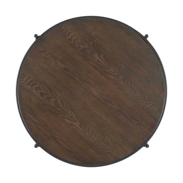 Vienna Round Coffee Table with Wooden Top