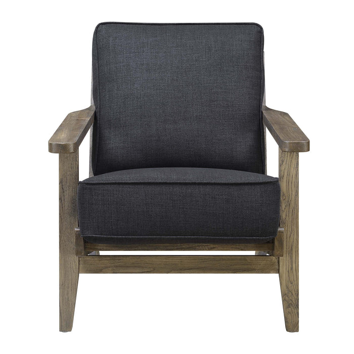 Metro Accent Chair in Onyx w/ Antique Legs image