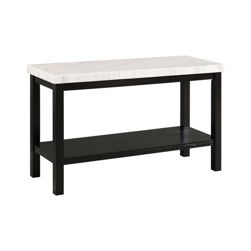 Marcello White Marble Rectangle Sofa Table image