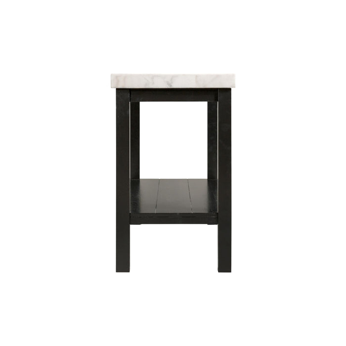 Marcello White Marble Rectangle Sofa Table