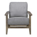 Metro Accent Chair in Slate w/ Antique Legs image