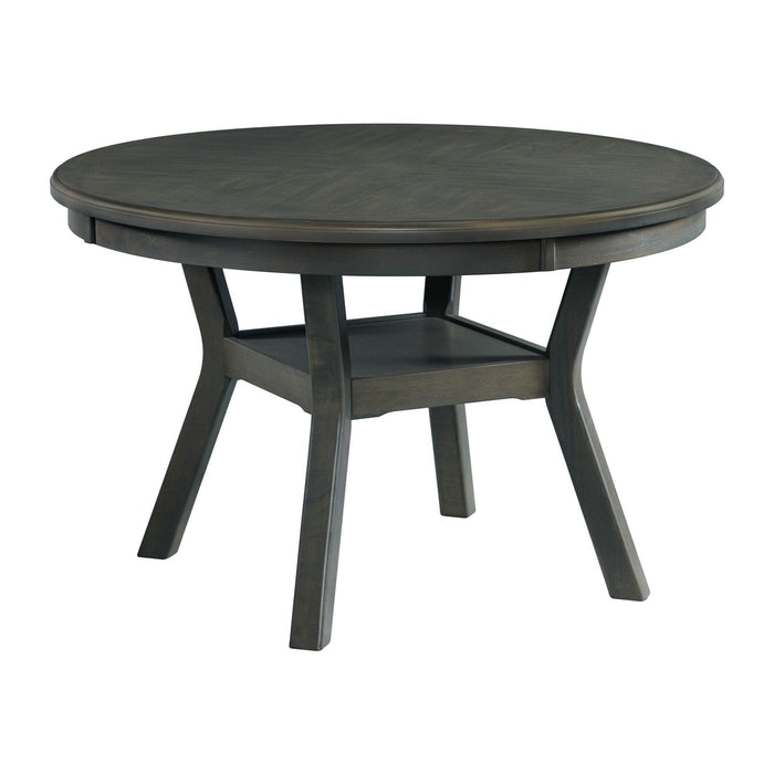 Amherst Dining Table w/Wood Leg Grey Finish