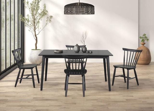 Beale Dining Table Walnut & Black