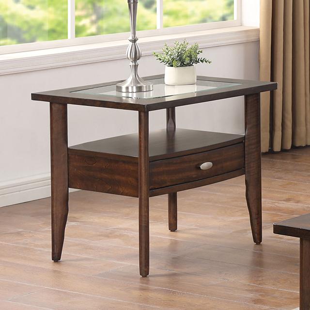 RIVERDALE End Table, Dark Walnut image