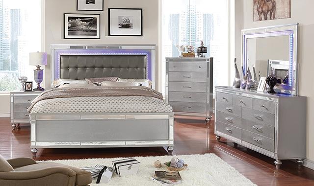 Brachium Silver Queen Bed