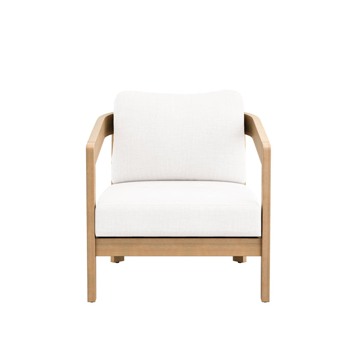 Wesley Patio Club Chair W/ White Cushion