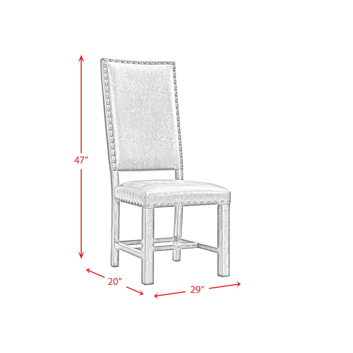 Gramercy 7PC Dining Set-Table and Six Tall Back Chairs