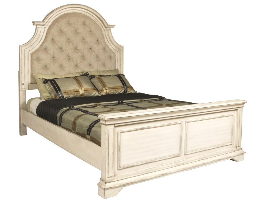 ANASTASIA California King WK SIDE RAILS - ANT. WHITE