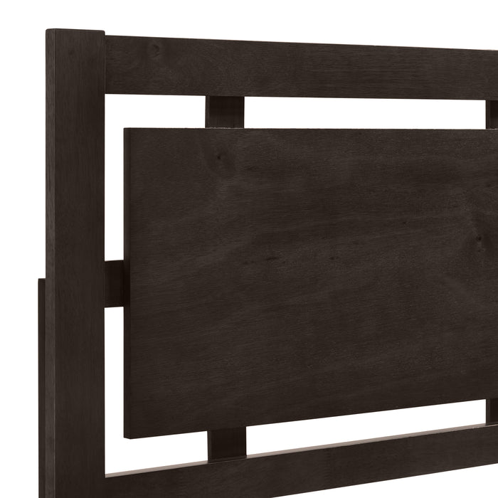 GEMINI Queen Q PANEL BED-HB/FB/RAILS-MERLOT