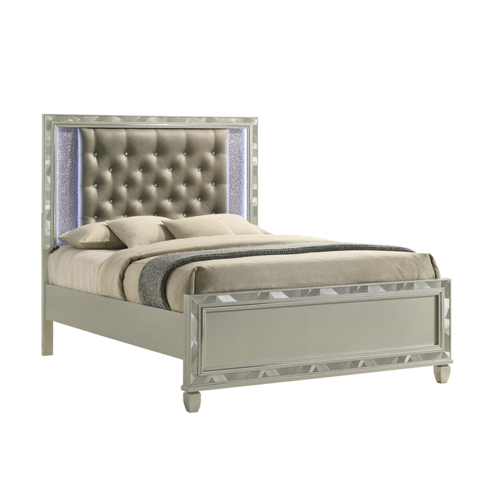 RADIANCE Eastern King-California King K FOOTBOARD & SLATS-SILVER
