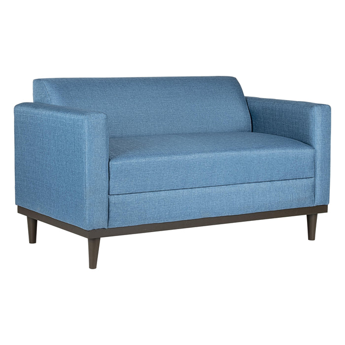 AIDEN LOVESEAT W/2 THROW PILLOWS-BLUE