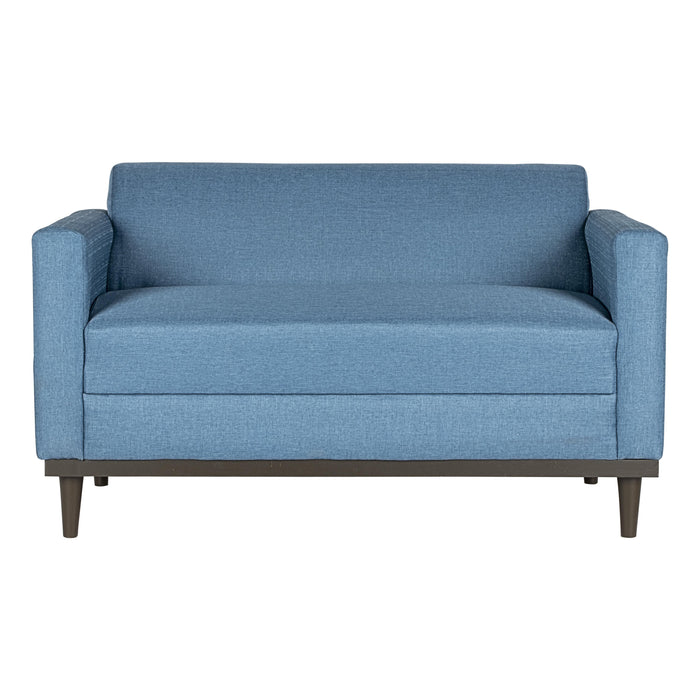 AIDEN LOVESEAT W/2 THROW PILLOWS-BLUE