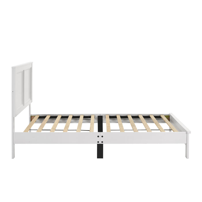 ARIES 3/3 T PANEL BED-HB/FB/RAILS-WHITE