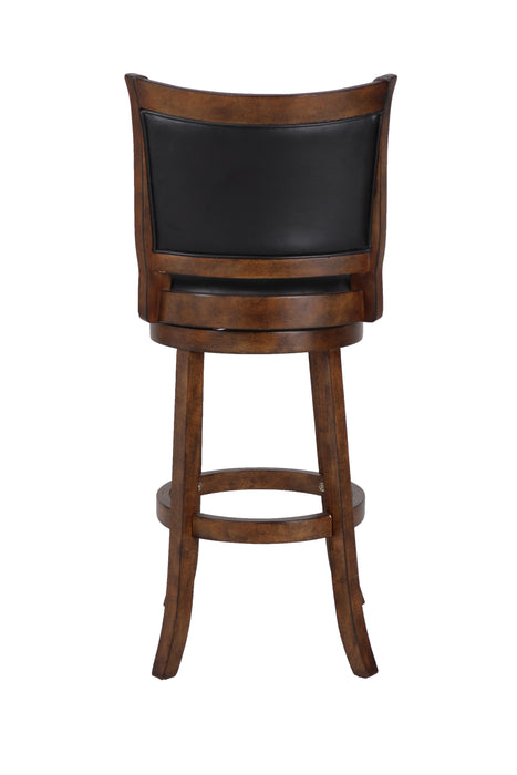 BRISTOL 29" BAR STOOL-DK BROWN W/PU SEAT