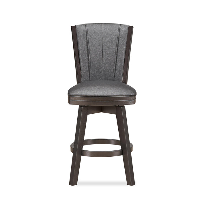 DIVA 24" SWIVEL COUNTER STOOL-GLITTER GRAY