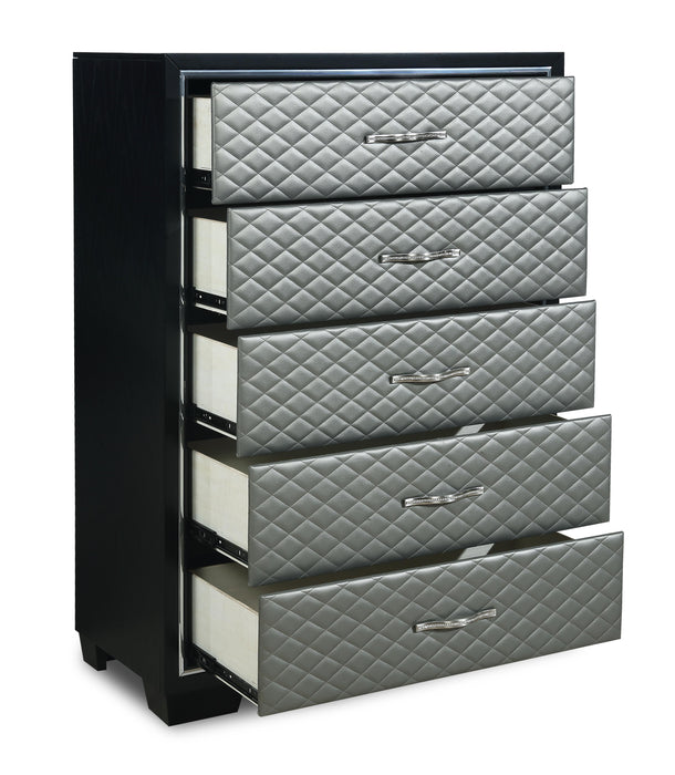 LUXOR CHEST-BLACK/SILVER