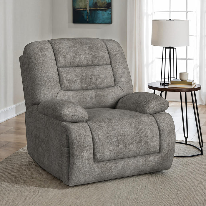 Odessa P3 Recliner W/Heat Massage, zero gravity, memory foam in Amount Grey