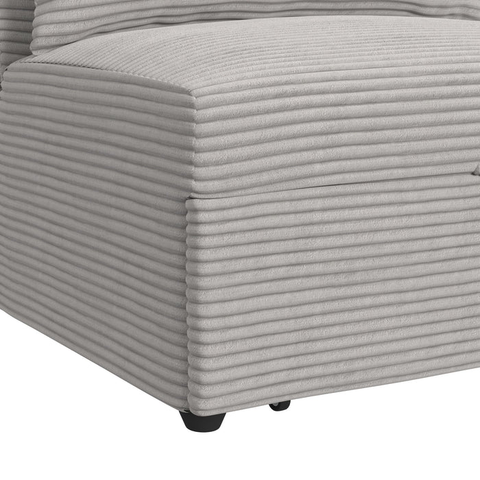 Pluto Chair with kidney pillow, Klik Klak and Pop up in Coronado Grey