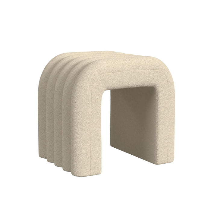 Seqouia Bench With 2 Stools in Ching Cream