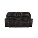 Brookings Console Loveseat W/ Dual Recliners-Charcoal