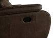 Brookings Sofa W/Dual Recliner-Brown