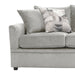 Sylvie Sofa W/4 Accent Pillows-Lush Silver Gray