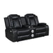 Orion Ii Console Loveseat W/ Pwr Fr & Hr-Black