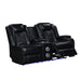Orion Ii Raf Console Loveseat W/ Pwr Fr & Hr-Black