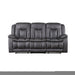 Morello Sofa W/Dual Recliner- Gray