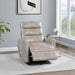 Takami Swivel Recliner-Gray Vegan Leather