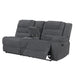 Redondo Raf Console Loveseat W/1 Recliner Pwr Fr-Dk Gray