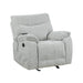 Chablis Glider Recliner W/Heat & Massage-Mist Gray