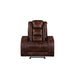 Chester Glider Recliner W/Pwr Hr & Fr-Brown