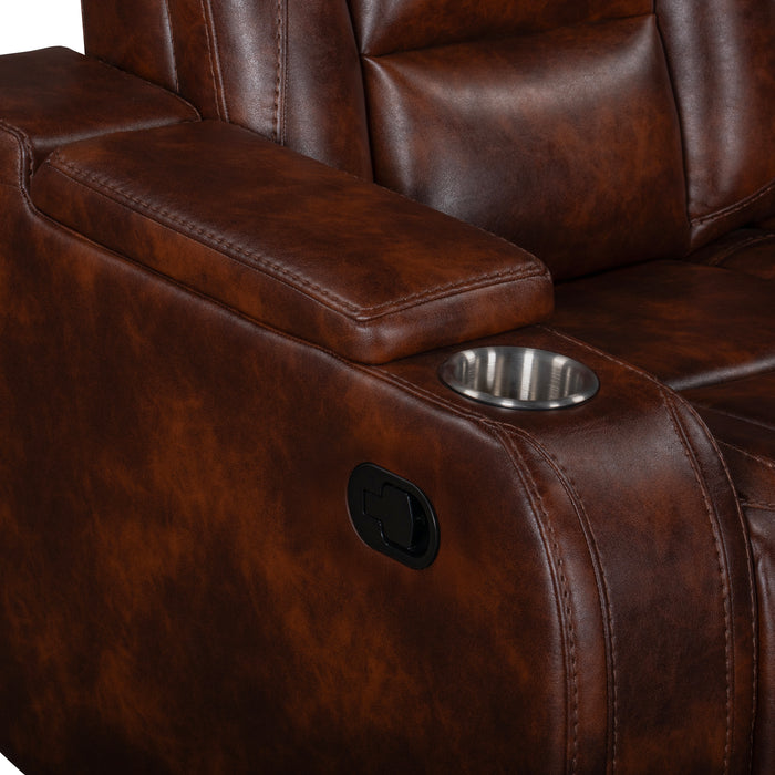 Chester Reclining Sofa-Brown