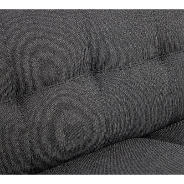 Hadley Sofa & Loveseat Set in Charcoal