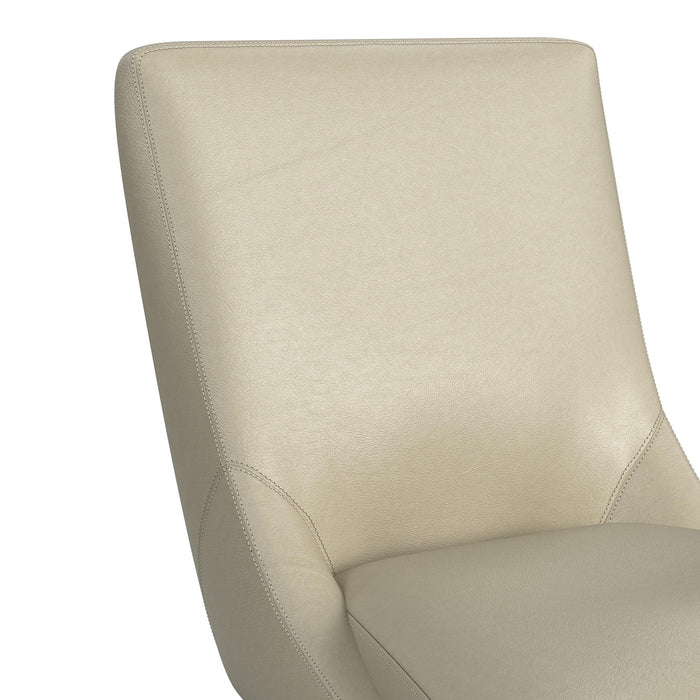 Villanova Swivel Counter Stool with Beige PU in Espresso (2 Per Carton)