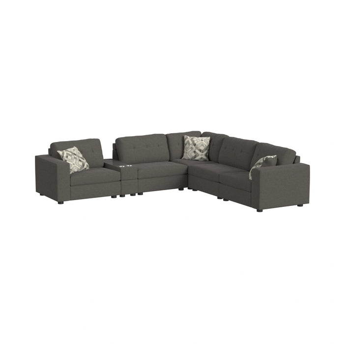 Options One Living Room Set in Palmer Plus Ash