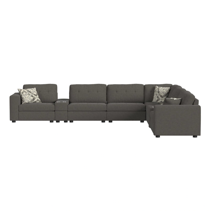 Options One Living Room Set in Palmer Plus Ash