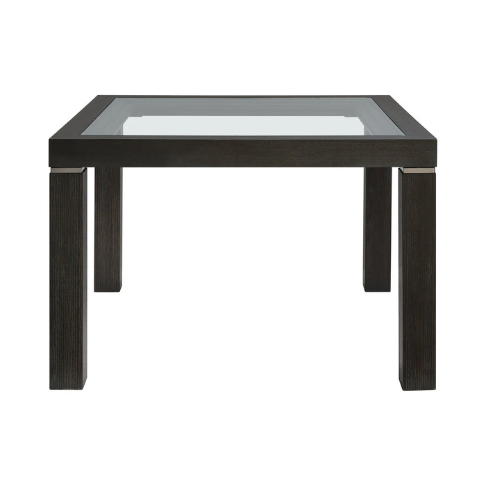 Elodie Counter Table with Glass in Charcoal