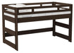Elements International Cali Kids Twin Junior Loft Bed in Brown image